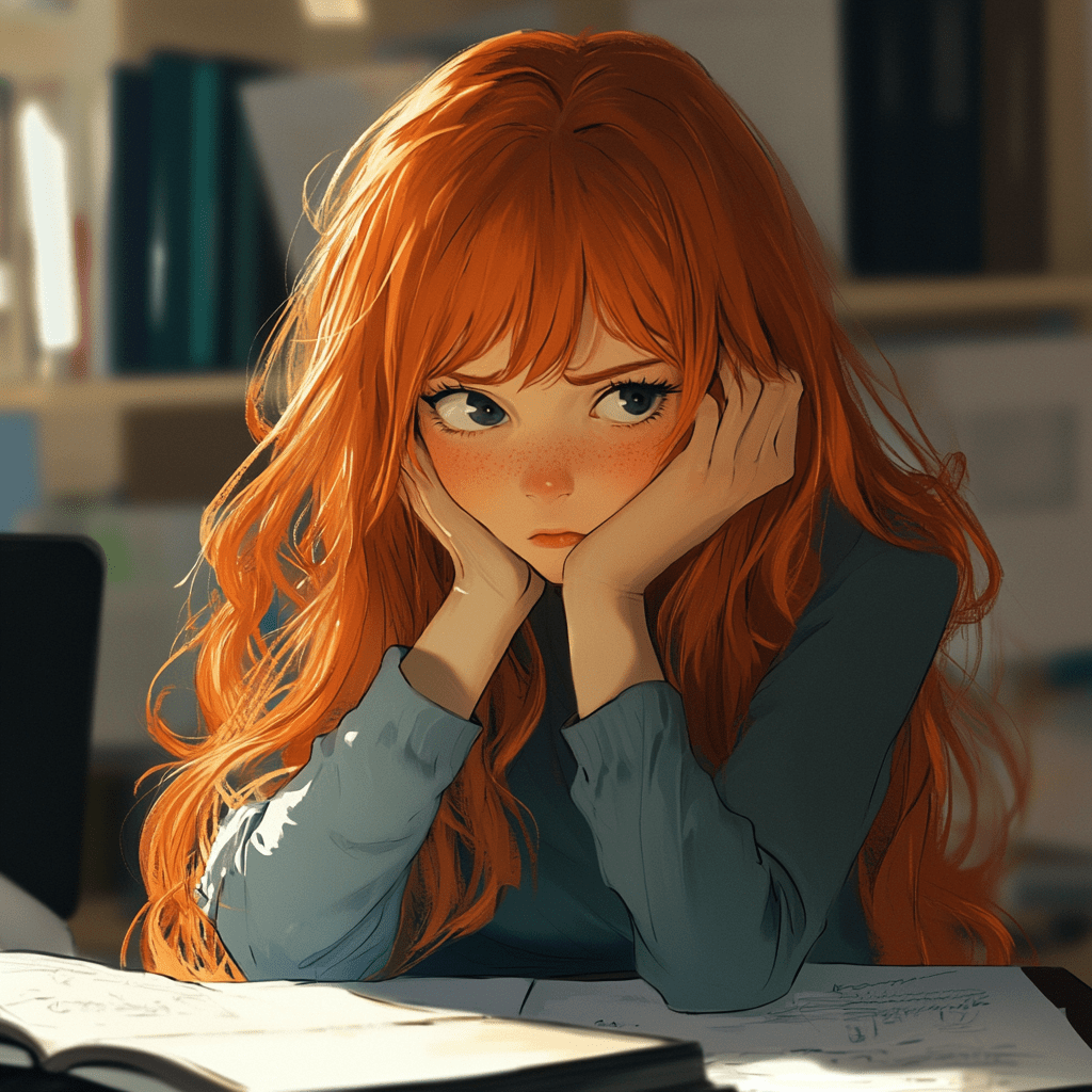 roztomila zrzava teen ruce