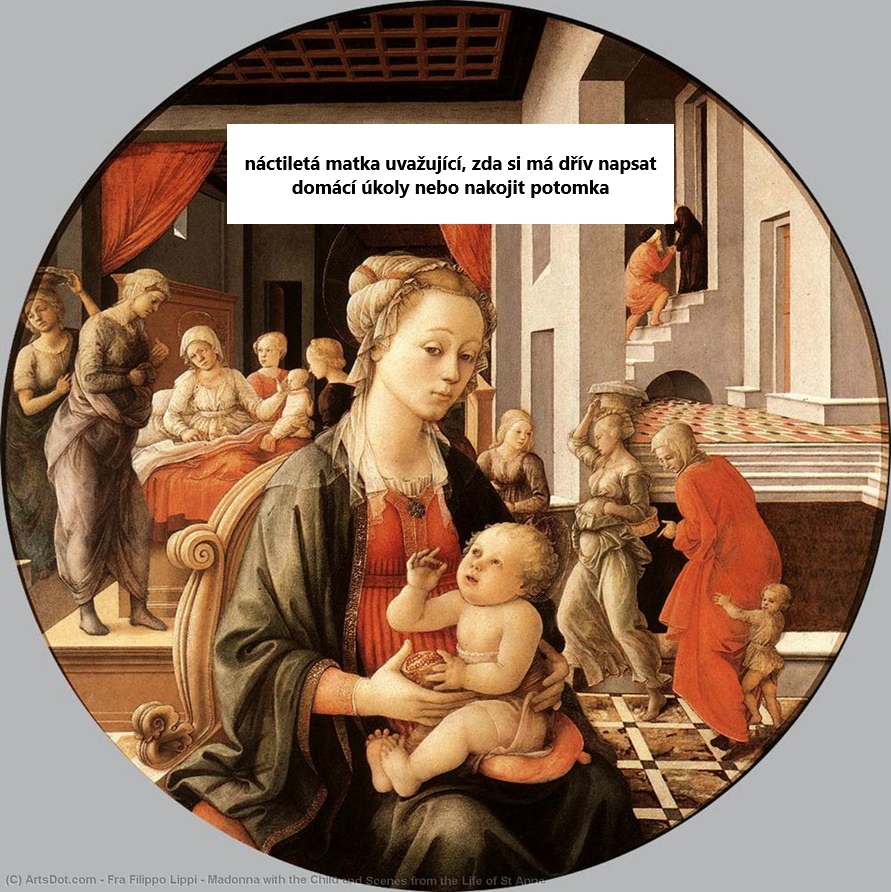 renesancni obraz matka dite meme