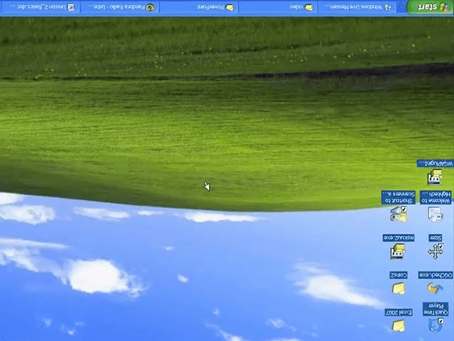 windows xp desktop