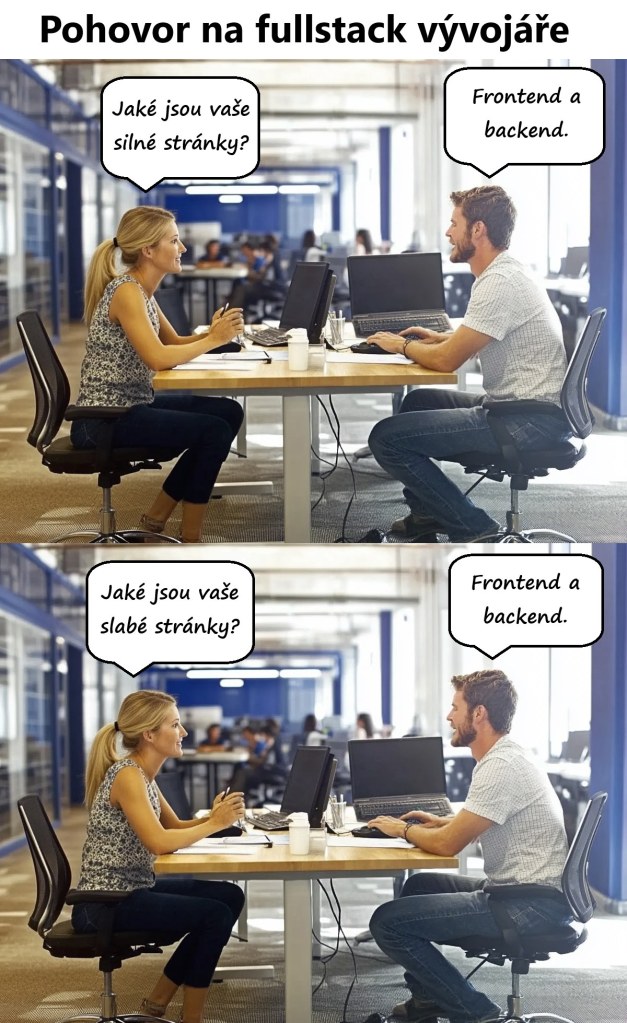 pohovor na fullstack vývojáře