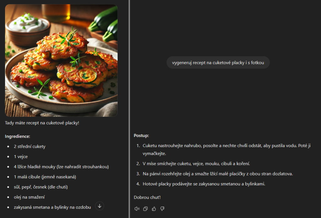 cuketové placky od chatgpt